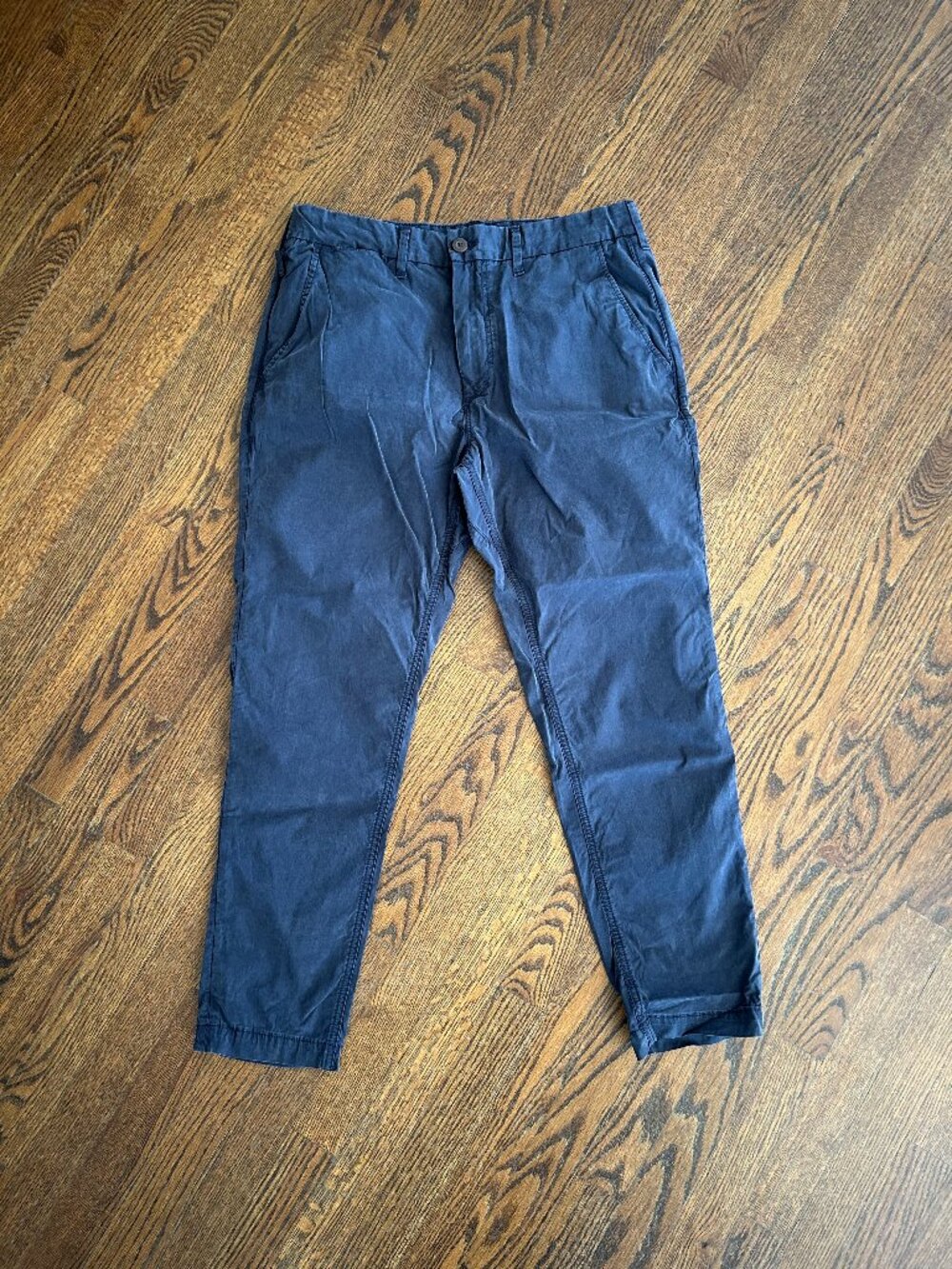 AE Flex Athletic Fit Modern Khaki Pant, Mens, Size 32x32, Navy